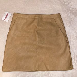 Faux Leather Skirt